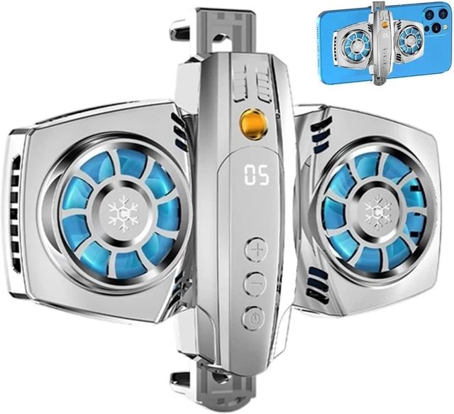 Main image of Cell Phone Cooler Double Adjustable Rechargeable Cellphone Radiators