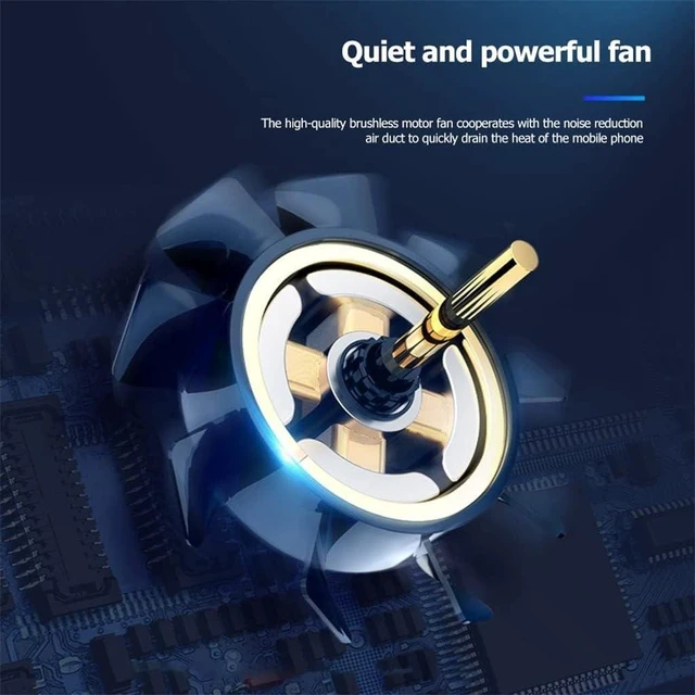 Alt view image 2 of 5 - Mobile Phone Radiator Lighting Cooler Rechargeable Mobile Portable Heat Sink Game Entertainment Accessory