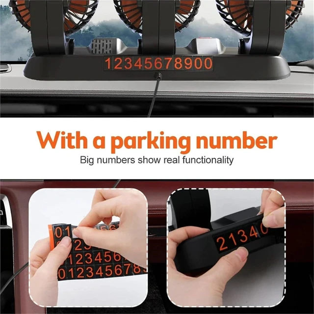 Alt view image 5 of 7 - 360 Car Fan USB 12V 24V 2 Speeds Silent Aroma Box