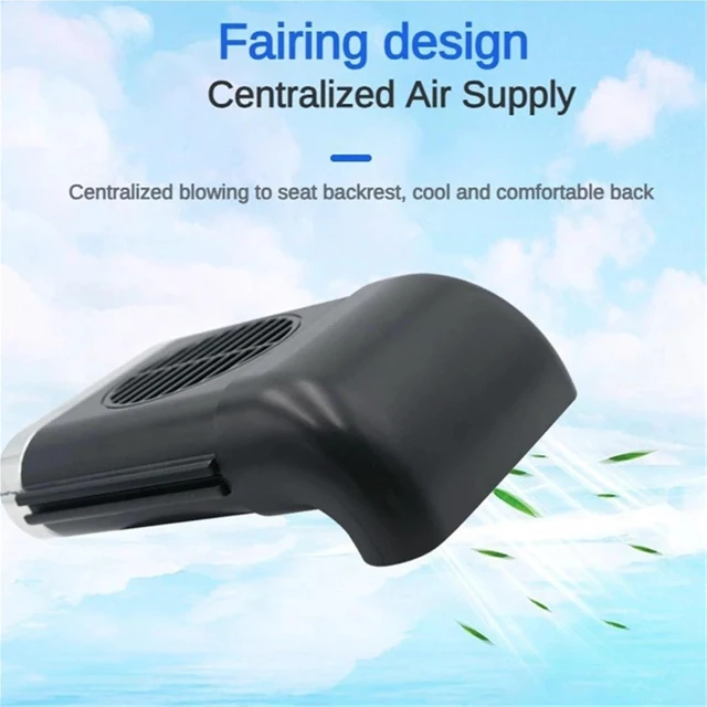 Alt view image 4 of 7 - USB Fan for Car Seat Back Foldable 3 Speed Silent Cooler