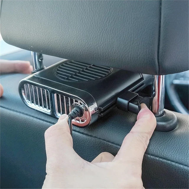Alt view image 5 of 7 - USB Fan for Car Seat Back Foldable 3 Speed Silent Cooler