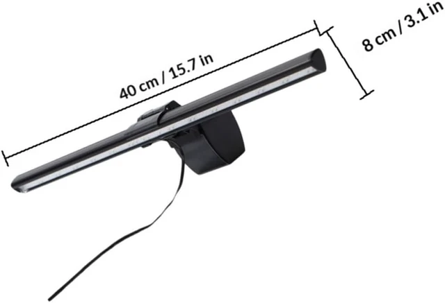 Alt view image 2 of 7 - balacoo LED USB Monitor Reading Lamp with Dimming and Adjustable Three-Color Temperature, Aluminium Alloy Computer Screen Light Bar for Eye Protection and Office Use
