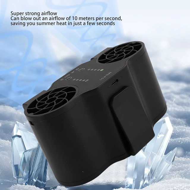 Alt view image 4 of 7 - Portable Hip Fan, Multifunctional, Lightweight, Rechargeable, for Outdoor Summer Activities, USB Powered, Belt Clip Included (10000mAh)