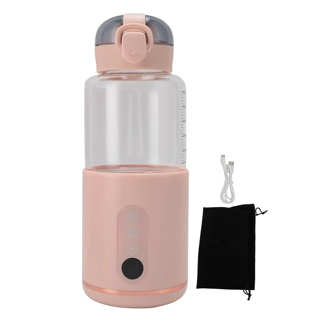 Alt view image 5 of 7 - Portable Milk Warmer, Portable Milk Warmer 300ML - USB Rechargeable, Adjustable Temperature Control for Heating & Water, Safe Stainless Steel Design