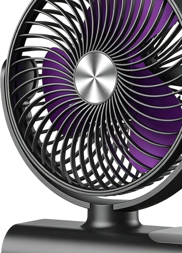 Alt view image 7 of 7 - Car Cooling Fans 3 Speed Adjustable 180 Degree Rotation