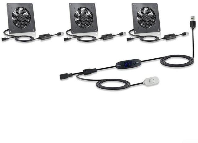Main image of Minhe USB Cooling Fan with Adjustable Thermostat