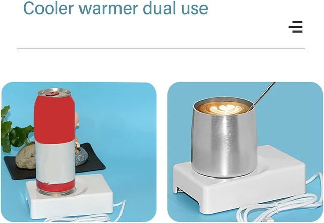 Alt view image 7 of 7 - Beverage Warmer Cooler, 140 x 90 x 35 mm / 5.5 x 3.5 x 1.4 Inches, USB Powered, Dual Use, 10 °C to 45 °C, Compact and Versatile Cup Warmer for Home, Car