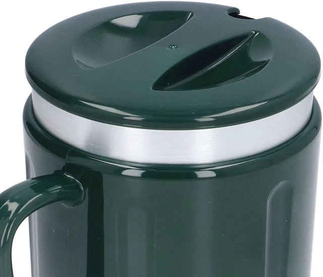 Alt view image 3 of 7 - Cooler Warmer Cup, Electric Cup Cooler and Heater with Dual Mode, Fast Cooling Heating Aluminium Body for Coffee Beer Wine, Desktop Beverage Warmer for Home Office Car (Green)