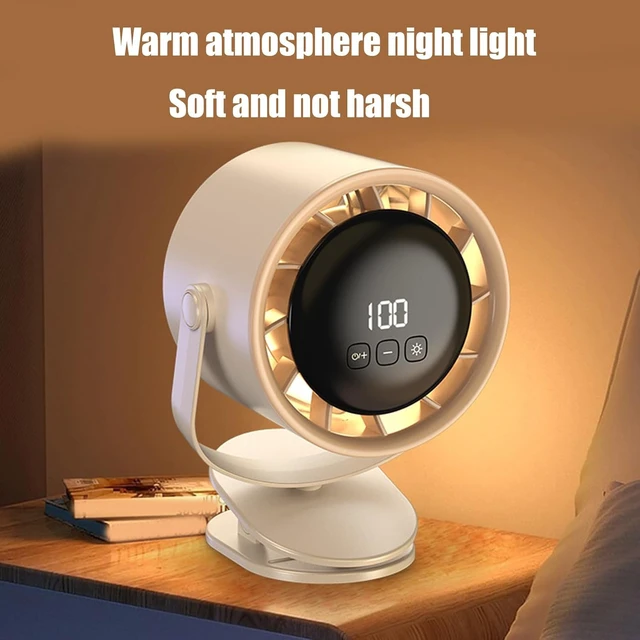 Alt view image 7 of 7 - Portable USB Rechargeable Clip Fan Quiet Operations Small Table Fan Suitable for Strollers Crib Bike and Campin