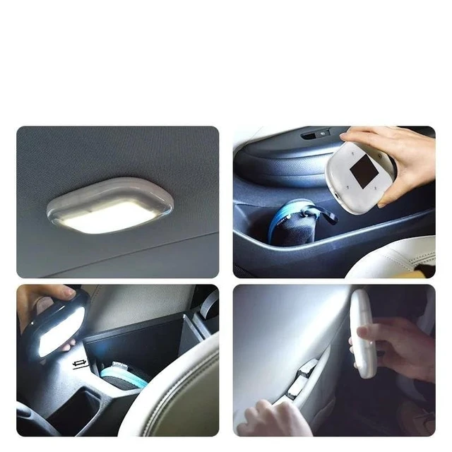 Alt view image 3 of 4 - Dome Light Ceiling Night Reading USB Charging Magnetic Lamp Trunk (Beige)