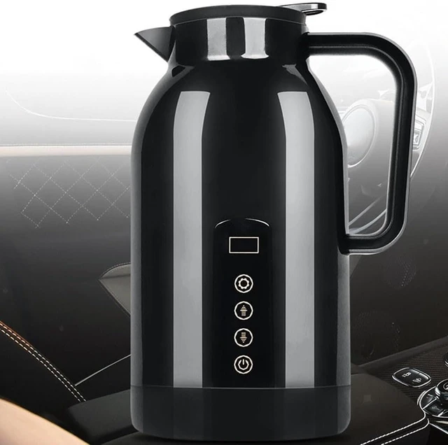 Alt view image 4 of 7 - Portable Car Hot Water for kettle, Stainless Steel, Large Capacity, Dual Voltage 12V24V, Safe & Reliable(Black)
