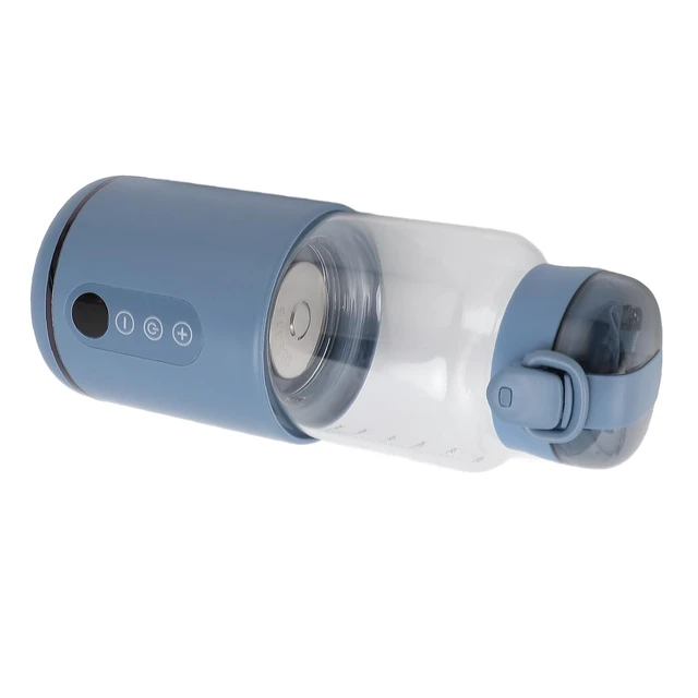 Alt view image 3 of 7 - Tbest Portable Milk Warmer 300ml Stainless Steel USB Cordless Fast Heating Milk Warmer Insulated Bottle for Travel Car Blue Portable Food Steel Grade Stainless Glass and