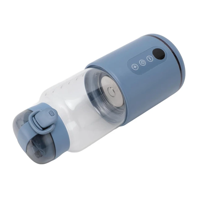 Alt view image 4 of 7 - Tbest Portable Milk Warmer 300ml Stainless Steel USB Cordless Fast Heating Milk Warmer Insulated Bottle for Travel Car Blue Portable Food Steel Grade Stainless Glass and