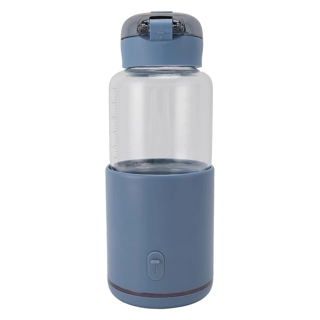 Alt view image 5 of 7 - Tbest Portable Milk Warmer 300ml Stainless Steel USB Cordless Fast Heating Milk Warmer Insulated Bottle for Travel Car Blue Portable Food Steel Grade Stainless Glass and