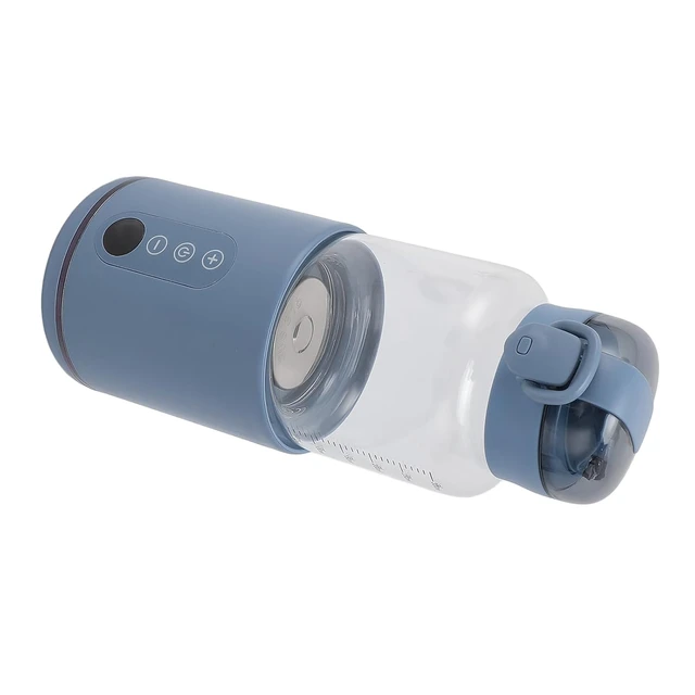 Alt view image 7 of 7 - Tbest Portable Milk Warmer 300ml Stainless Steel USB Cordless Fast Heating Milk Warmer Insulated Bottle for Travel Car Blue Portable Food Steel Grade Stainless Glass and