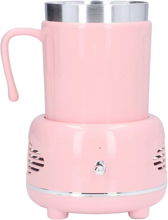 Alt view image 3 of 7 - Cooler Warmer Cup, Dual - Mode Electric Cup Cooler and Heater with Fast Cooling Heating, Aluminum Body Desktop Beverage Warmer for Home Office Car (Roseate)