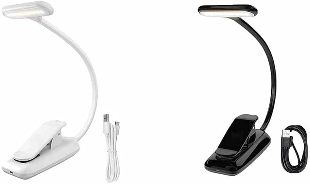 Alt view image 5 of 6 - Rechargeable LED USB Book Light Reading Light Flexible Book Lamp Dimmer Clip Table Desk Lamp Portable Clip Light (Color : B)