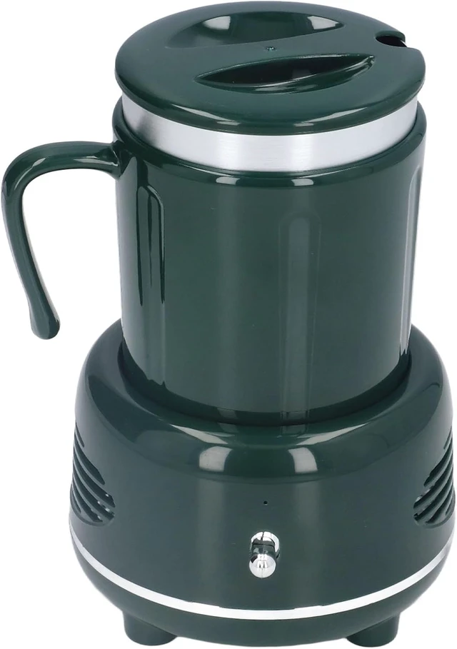 Alt view image 2 of 7 - Electric Cooler Warmer Cup, Fast Cooling Heating One Button Control Heated Coffee Mug, Desk Cup Warmer with Nonslip Pads for Coffee Beer Wine Home Office Restaurant (Green)