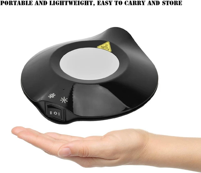 Alt view image 3 of 7 - USB Cup Cooler and Warmer, Dual Purpose Coaster for Coffee and Drinks, Portable ABS Cooling Heating Pad with USB Power Supply, for Office Home Use (Black)