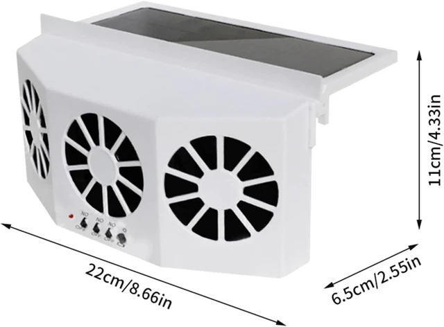 Alt view image 6 of 6 - Solar/USB Dual Charging Vehicle Cooling Tool Car Exhaust Fan Vehicle Air Circulation Exhaust Fan Car Ventilation Fan(4)