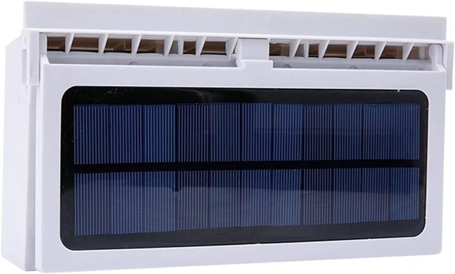 Alt view image 3 of 5 - Air Cycle Fan Solar Fan Car Changing Fan Solar Exhaust Fan USB Rustle Hot Fan(Black)
