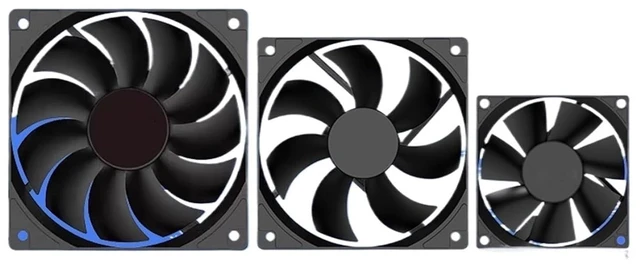 Alt view image 6 of 6 - 120mmx120mmx25mm 80mmx80mmx25mm 5V USB Exhaust Cooling Fan with Metal Mesh Foot Mat(14cm USB Fan)