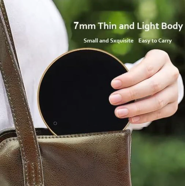 Alt view image 3 of 4 - USB Heating Coaster with Touch Switch, 3 Temperature Settings, 8-10W Power, Auto-Off Safety Protection, 102mm Round, Aluminum Alloy and Tempered Glass, for Coffee Tea Milk Water