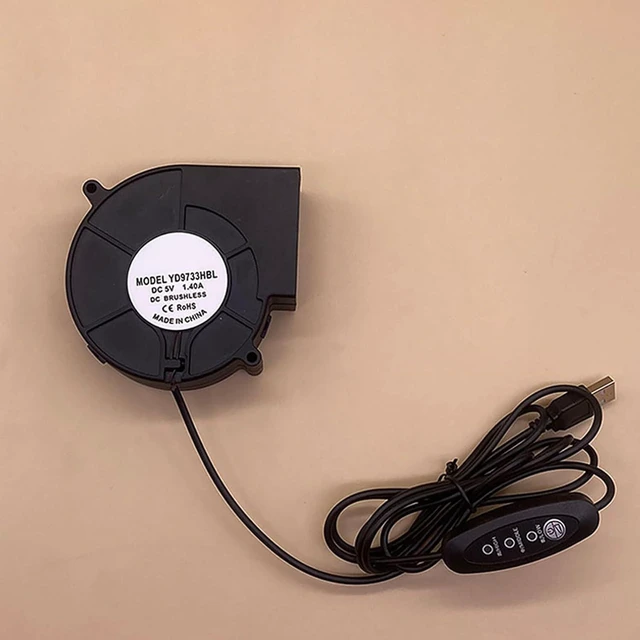 Alt view image 7 of 7 - Centrifugal Blower Air Blower 5V 3500RPM for Fast Starting in Outdoor Cooking and Fireplaces Settings USB Cooling Fan for Electronics