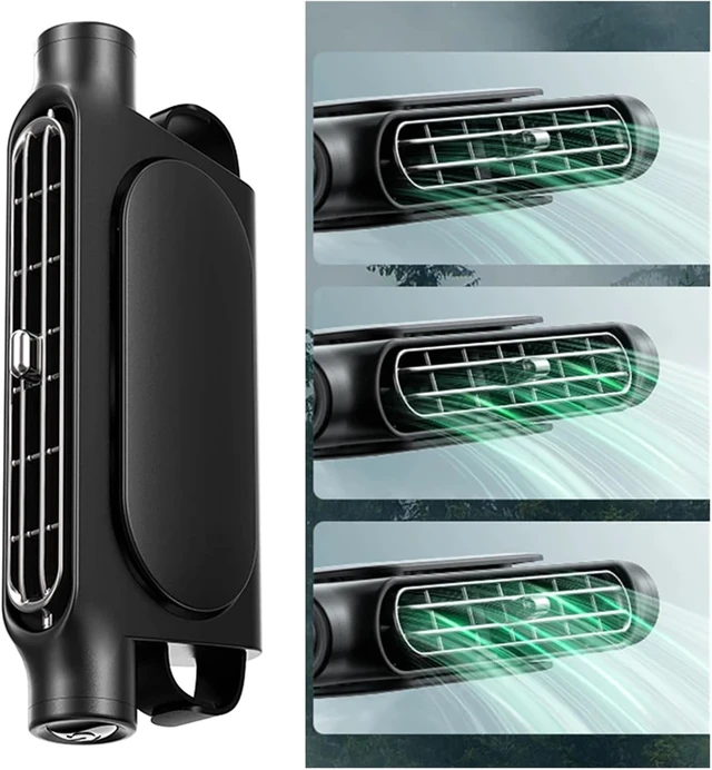 Alt view image 6 of 7 - 2-1pc Portable Car Seat Fan 3 Speeds Adjustable Car Seat Headrest Fan USB Powered Car Neck Cooler For Front Rear Seat Passenger(2PCS White)