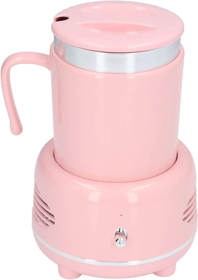 Alt view image 4 of 7 - Asixxsix Cup Warmer Cooler, OneButton Fast Cooling Heating Desktop Cup Warmer, Electric Cooler with Curved Handle USB Powered, for Office Home Party Beach (Pink)