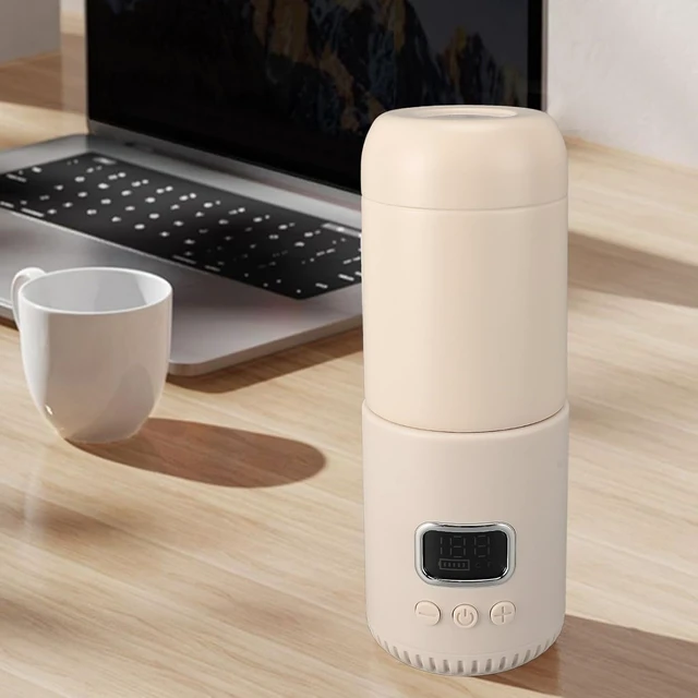 Alt view image 5 of 7 - Portable Milk Warmer, USB Rechargeable 55 Fast Heating 400ML Large Capacity with 10000mAh Battery, for Outdoor Travel
