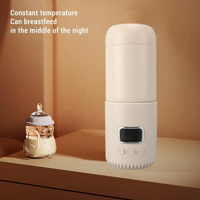 Alt view image 6 of 7 - Portable Milk Warmer, USB Rechargeable 55 Fast Heating 400ML Large Capacity with 10000mAh Battery, for Outdoor Travel