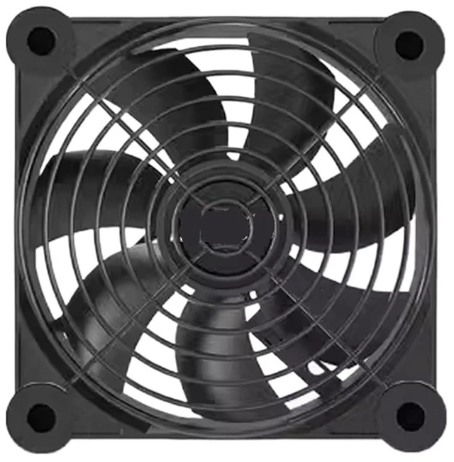 Main image of 120mmx120mmx25mm 80mmx80mmx25mm 5V USB Exhaust Cooling Fan with Metal Mesh Foot Mat(12cm-2Nets-8Screws)