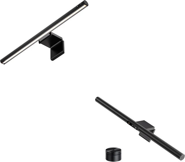 Main image of LYMAX Computer Monitor Light Bar with Wireless Remote, Motion Sensor, Fit for Flat/Curved Monitor, Adjustable Color Temperature with Auto-Dimming, Eye-Care USB-C Monitor Lamp, No Glare Desk Lamp