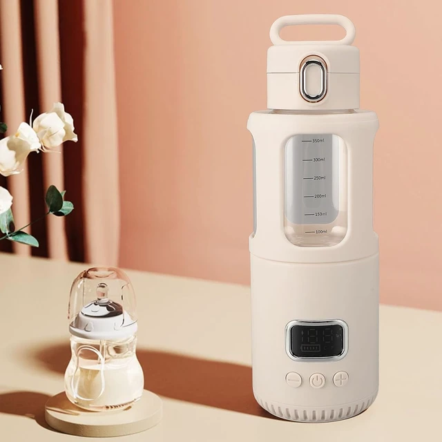 Alt view image 5 of 7 - Portable Water Warmer, Milk Warmer for Travel 350ML with Adjustable Temperature Control, 18000mAh USB Rechargeable Cordless Battery, for Camping and Picnics