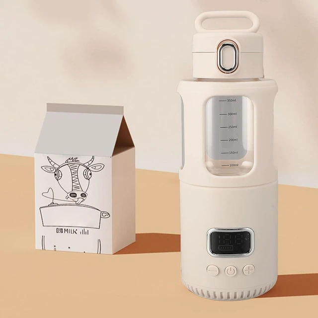 Alt view image 6 of 7 - Portable Water Warmer, Milk Warmer for Travel 350ML with Adjustable Temperature Control, 18000mAh USB Rechargeable Cordless Battery, for Camping and Picnics