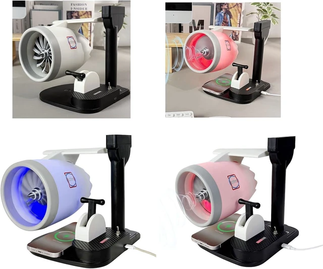 Alt view image 2 of 7 - Turbofan Engine Model Toy Humidification Sprays Fan Small Electric with Charging Desktop Toy Creative Desktop USB Airplanes