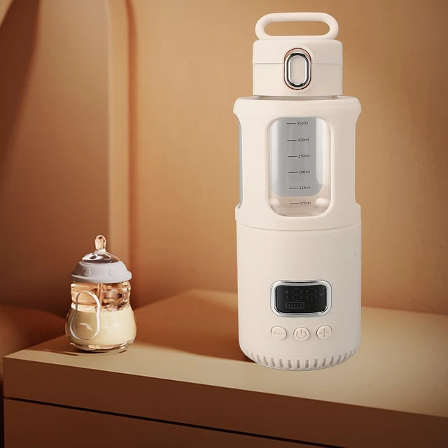 Alt view image 7 of 7 - Portable Water Warmer, Milk Warmer for Travel 350ML with Adjustable Temperature Control, 18000mAh USB Rechargeable Cordless Battery, for Camping and Picnics
