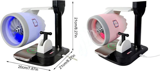 Alt view image 7 of 7 - Turbofan Engine Model Toy Humidification Sprays Fan Small Electric with Charging Desktop Toy Creative Desktop USB Airplanes