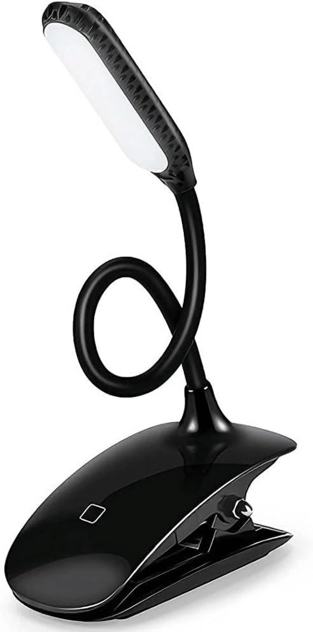 Main image of Portable Rechargeable Reading Light USB Clip LED Lamp Touch Control Three Level Dimming 5500K 6500K Eye Care Lighting Adjustable Angle Compact Design for Home Office Study Camping Desk