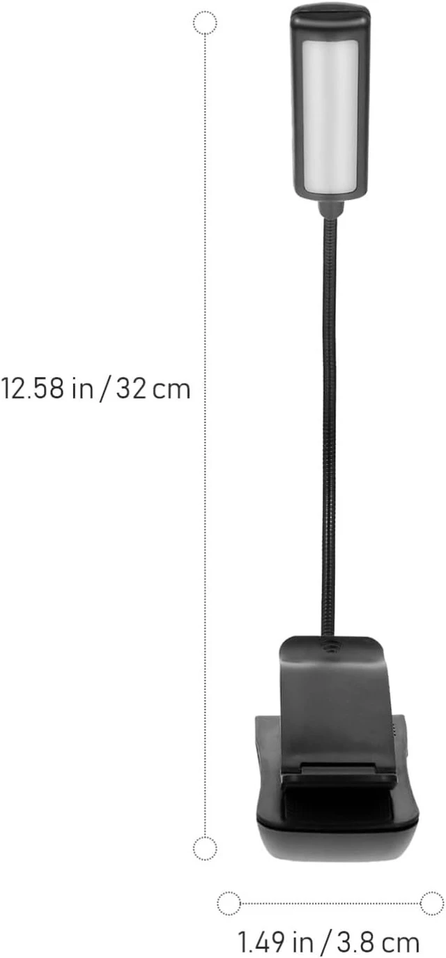 Alt view image 2 of 7 - DOITOOL Xmas LED Reading Book Light Adjustable Brightness USB Charging
