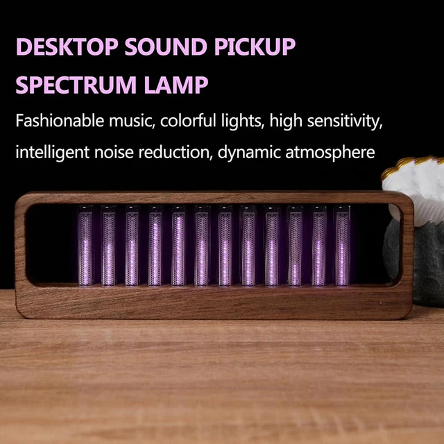 Alt view image 2 of 7 - Sound Pickup Spectrum Lamp, Pickup Spectrum Light, Music Spectrum Visualizer with 7 Preset Modes and 240 Full-Color LED Beads, Cyberpunk Lighting Atmosphere, for Parties, Games, Entertainment