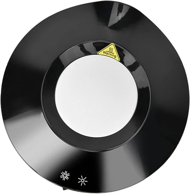 Alt view image 6 of 7 - USB Powered Dual Purpose Coaster, USB Coffee Cup Warmer and Cooler Mat, Heats or Cools Drinks with USB Power for Office Home Use, ABS Insulated Drink Coaster (Black)