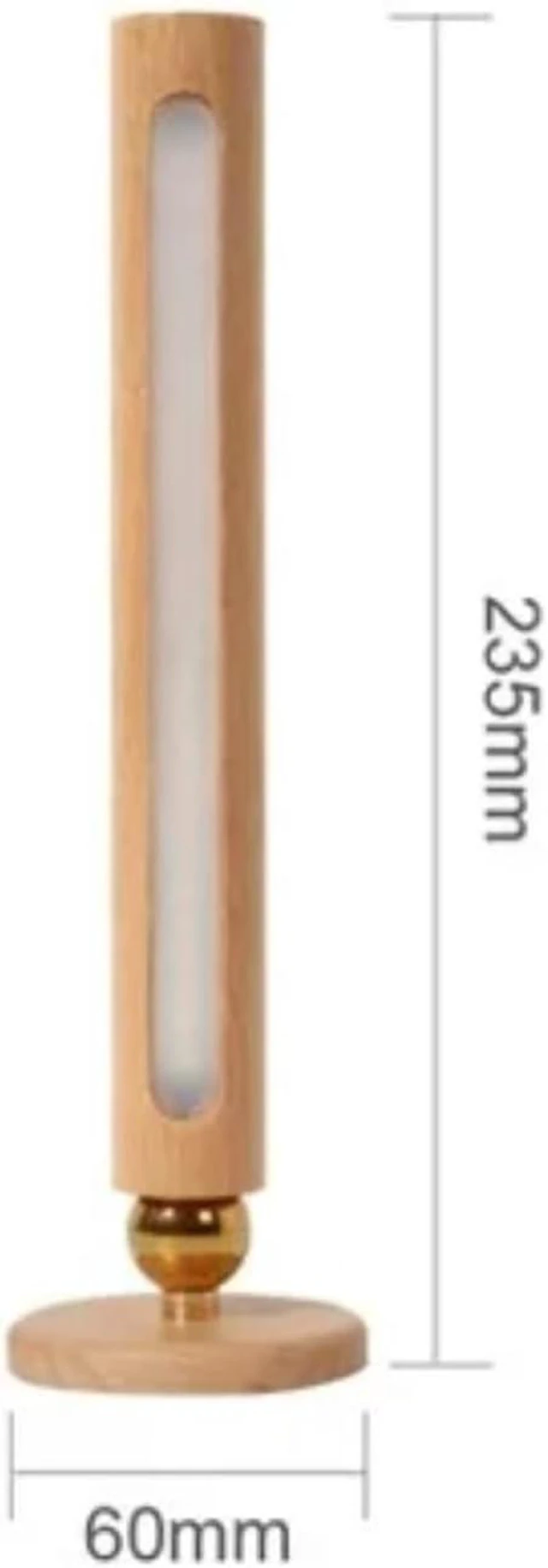 Alt view image 2 of 7 - 360° Rotatable Magnetic Wooden Wall Lamps - USB Rechargeable Touch Dimming LED Lights for Bedroom, Bedside & Home Ambient Lighting