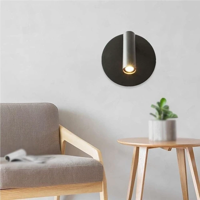 Alt view image 7 of 7 - Bedroom Focused Reading Light with Spotlight Wall Lamp USB Charging Port and Switch for Living
