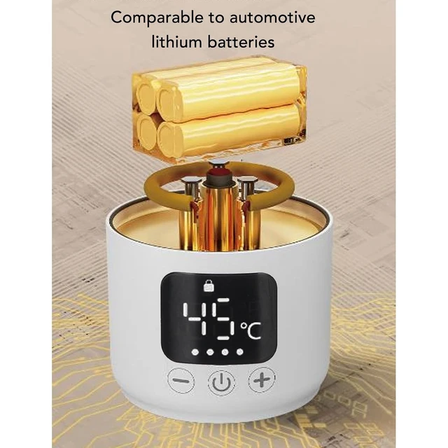 Alt view image 2 of 7 - Portable Milk Warmer, 316 Stainless Steel Fast Heating Travel Electric Kettle with 360 Degree Heating and IPX6, for Formula and Adult Hydration Needs 500ml