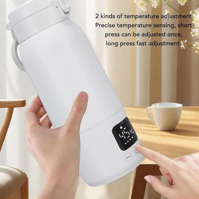Alt view image 5 of 7 - Portable Milk Warmer, 316 Stainless Steel Fast Heating Travel Electric Kettle with 360 Degree Heating and IPX6, for Formula and Adult Hydration Needs 500ml