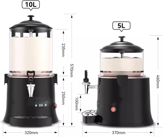 Alt view image 6 of 7 - Electric Chocolate Melting Machine, Commercial Hot Chocolate Dispenser, Heating Range 30°C ~-90°C, for Hotels Restaurants Bakeries Cafes(10L)