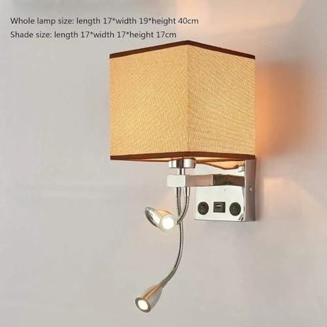 Alt view image 2 of 7 - Adjustable Gooseneck E27 Socket Lamp with USB Port & Double Switches - Versatile Beige Desk Light for Home Office, Reading, and Nightstand Use