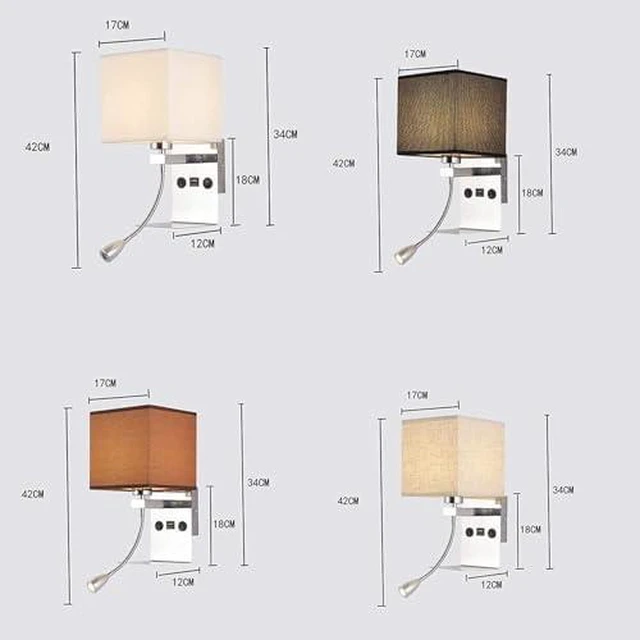 Alt view image 6 of 7 - Adjustable Gooseneck E27 Socket Lamp with USB Port & Double Switches - Versatile Beige Desk Light for Home Office, Reading, and Nightstand Use
